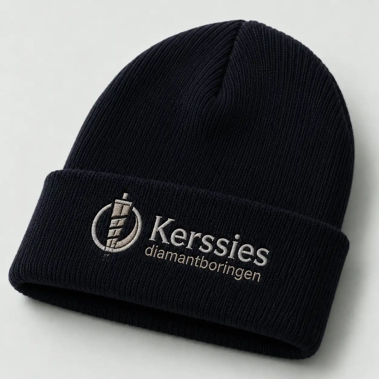 Geborduurde beanie met logo