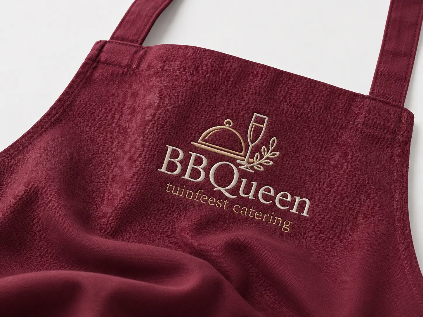 Geborduurde werkkleding met logo van BBQueen