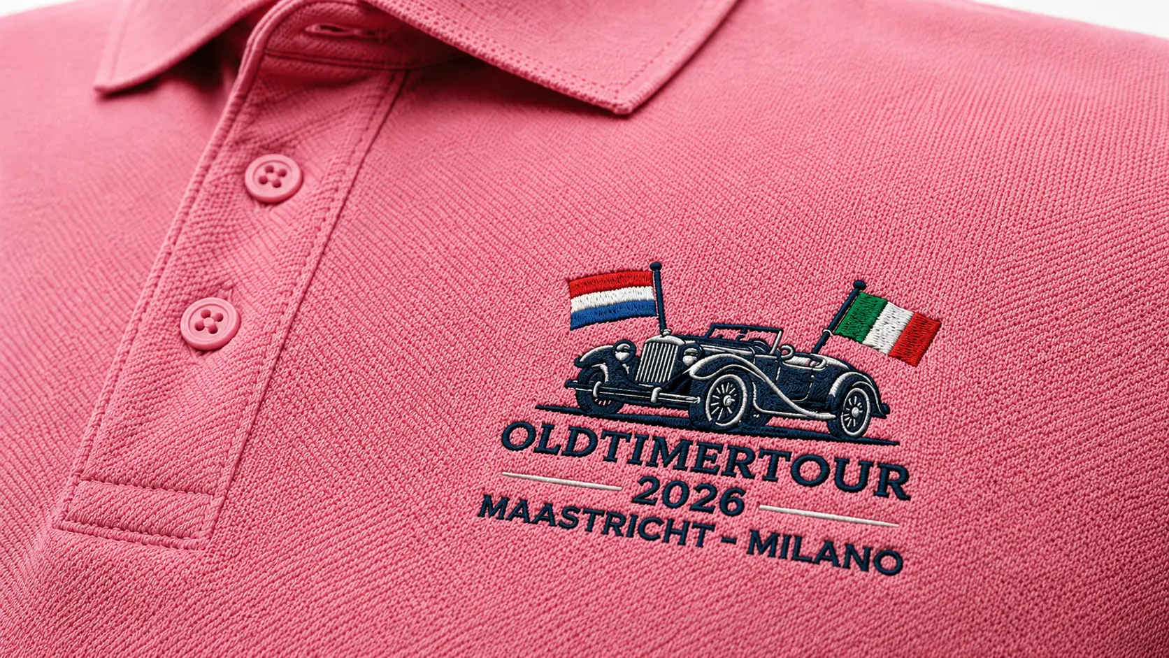 Geborduurde polo met logo