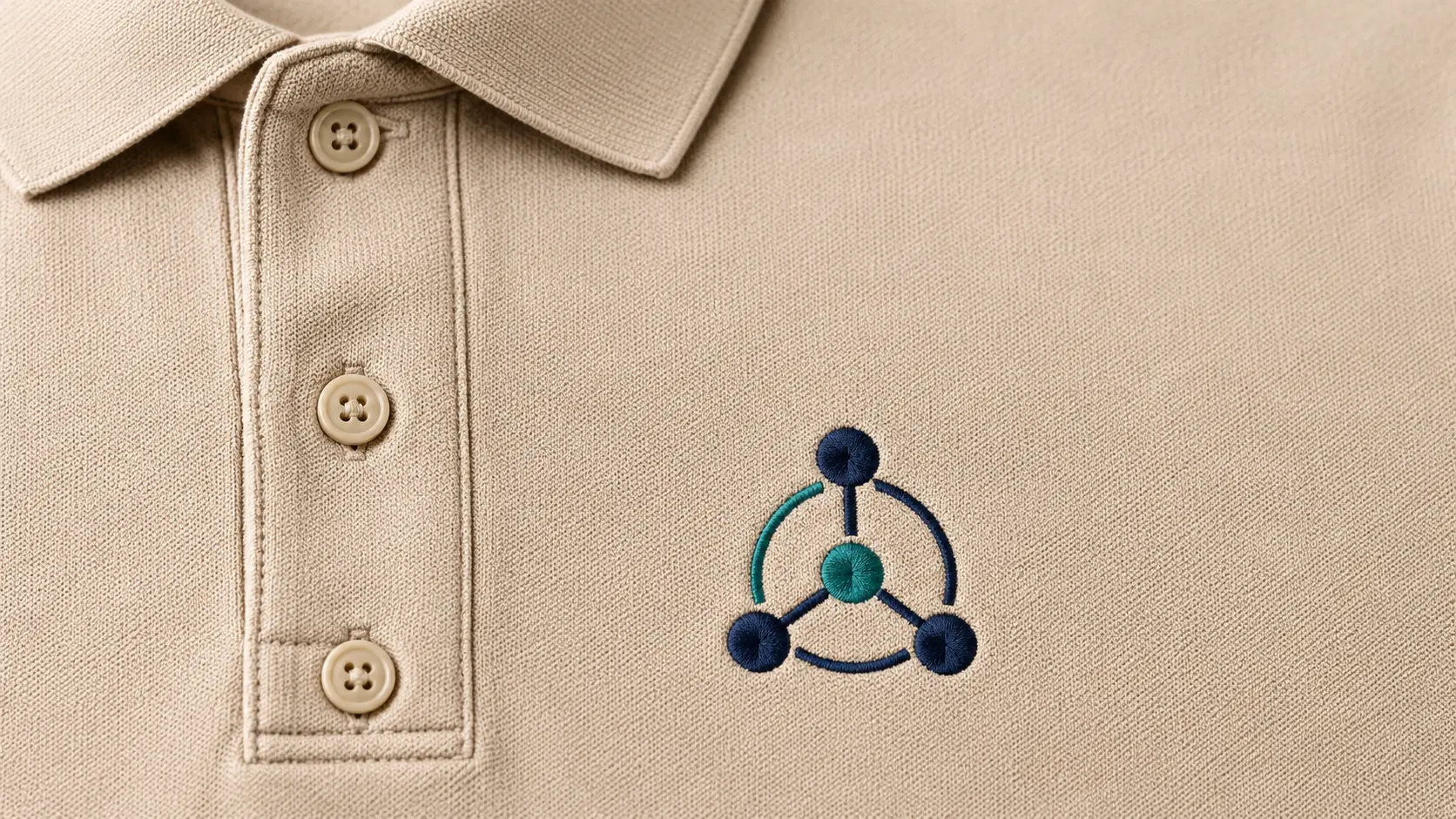Geborduurde polo met logo van Tertia chemistry