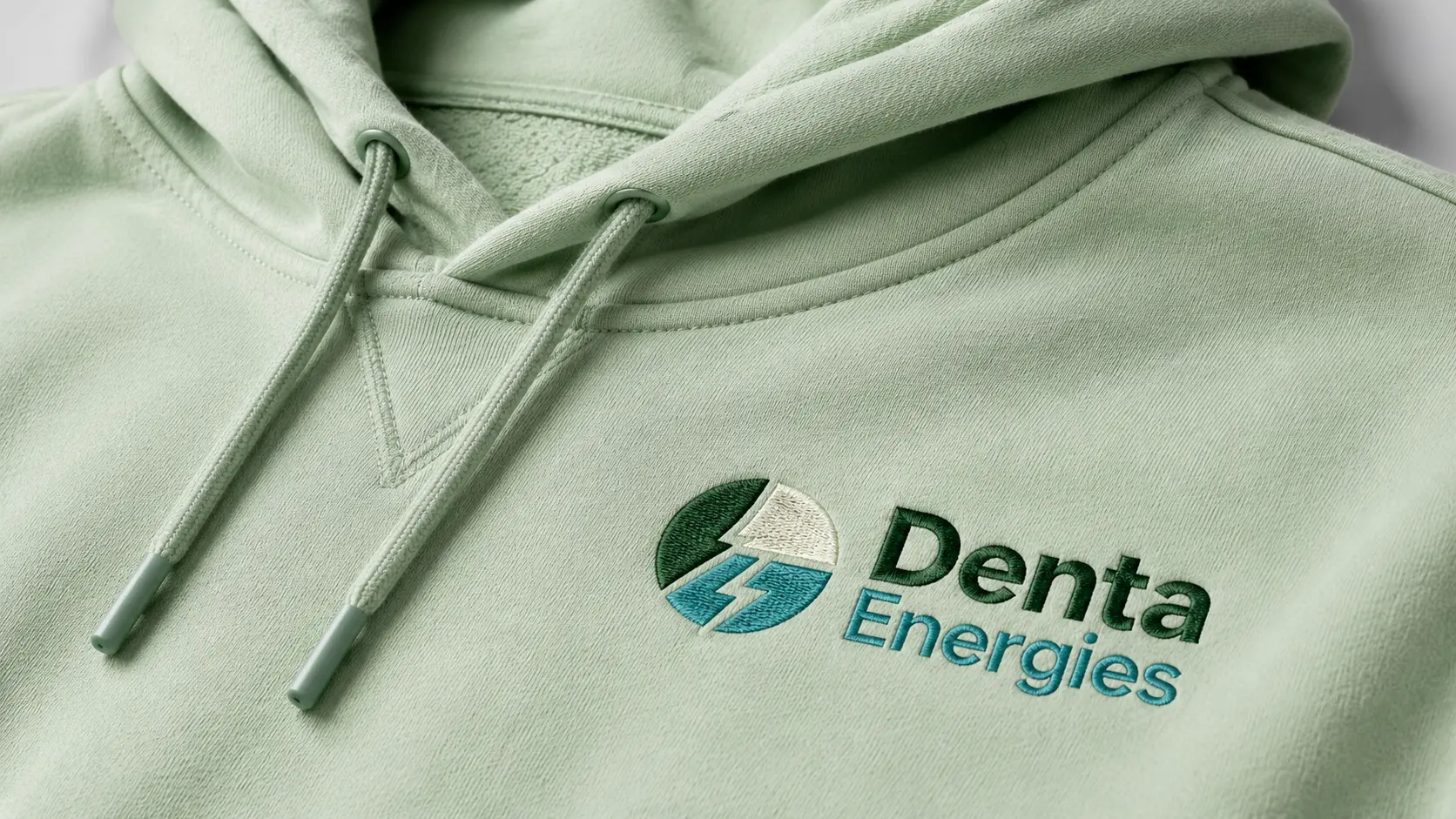 Geborduurde sweater of hoodie met logo van Denta Energies