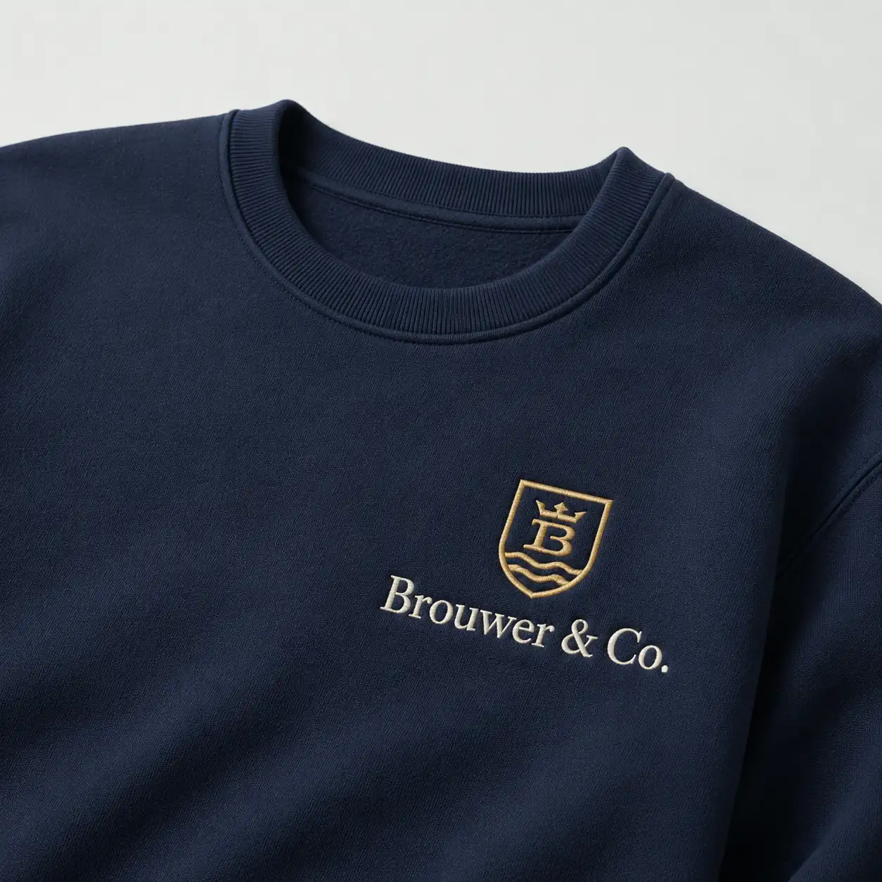 Geborduurde sweater met logo