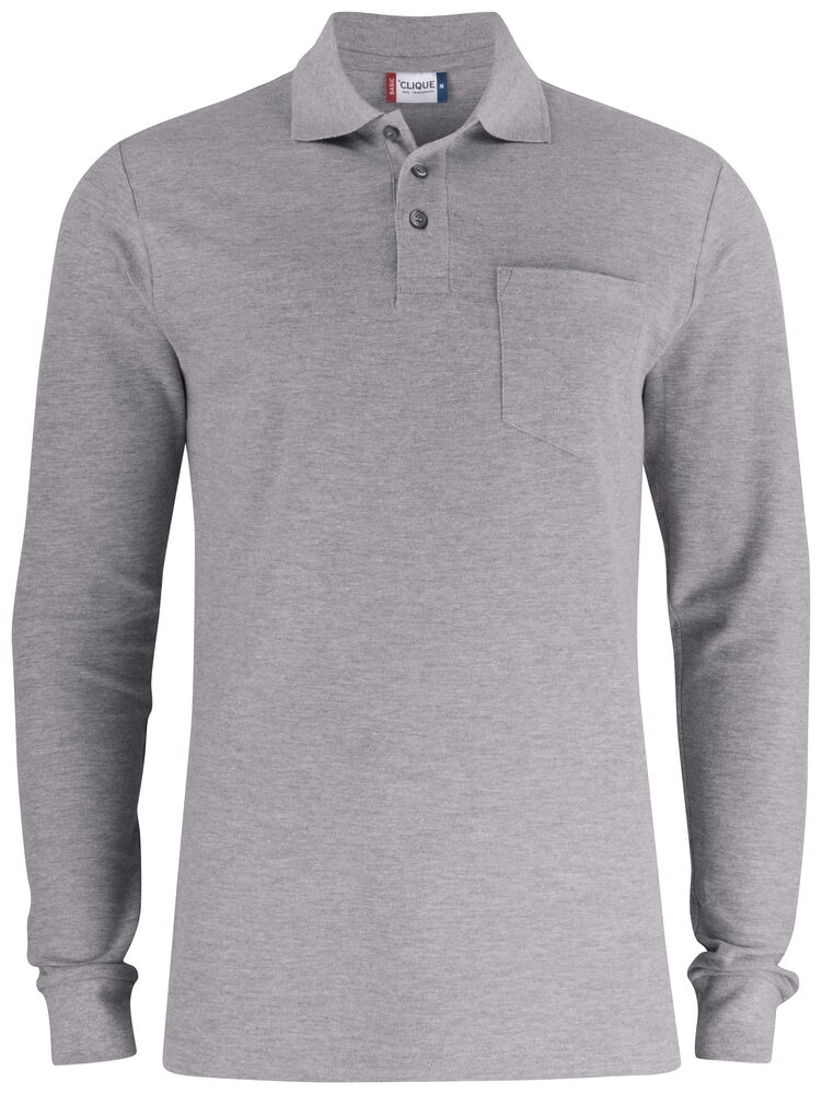 Basic Polo L/S Pocket