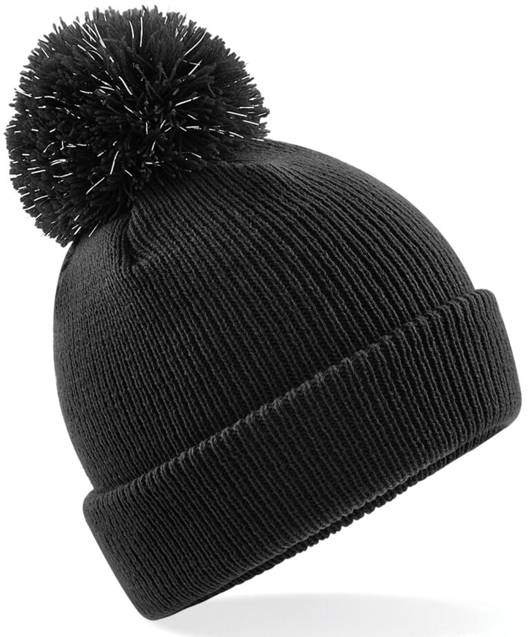 Junior reflecterende muts met pompon