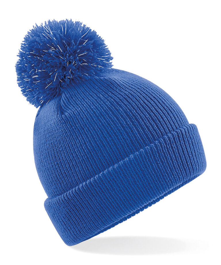 Junior reflecterende muts met pompon