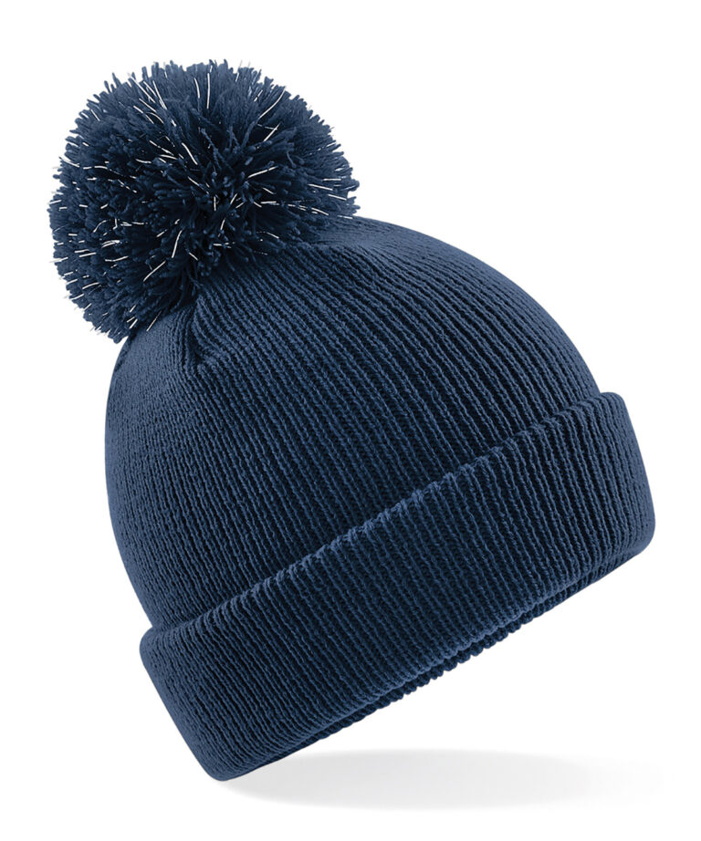 Junior reflecterende muts met pompon