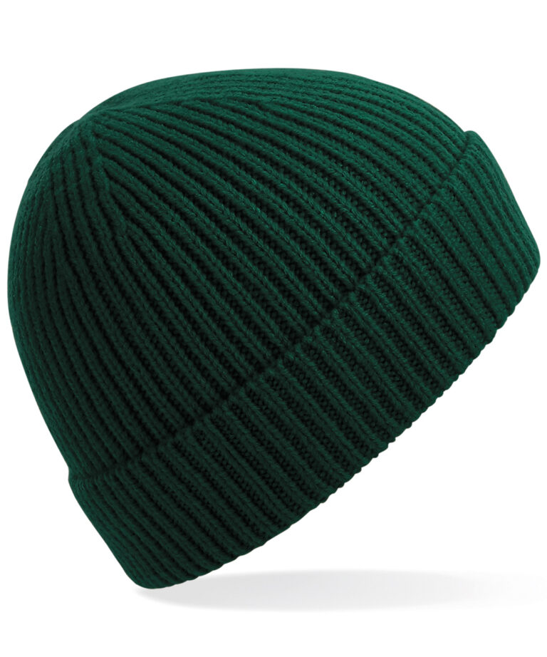 Engineered knit geribde muts