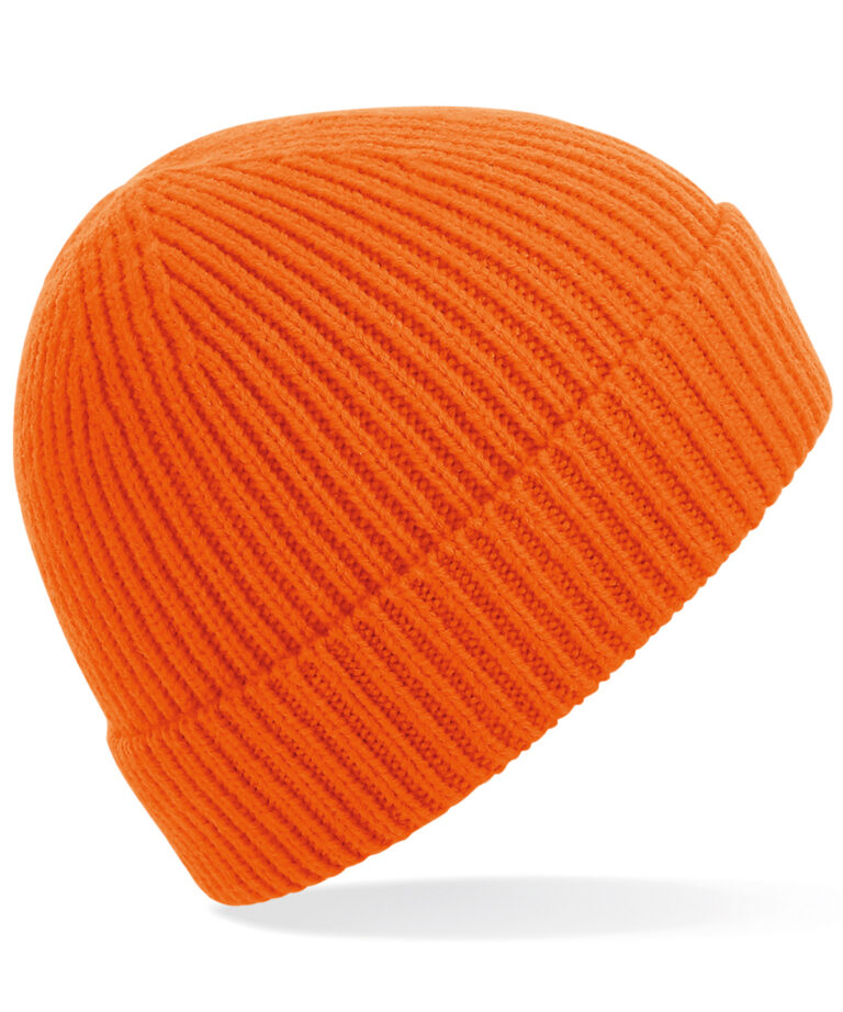 Engineered knit geribde muts