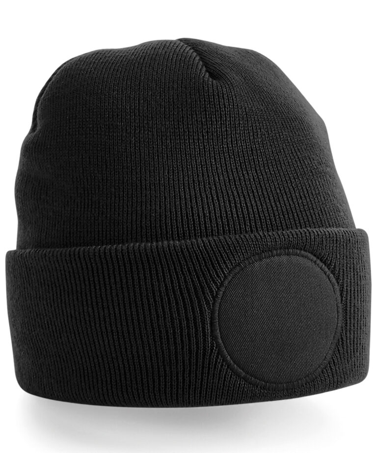 Muts met ronde patch