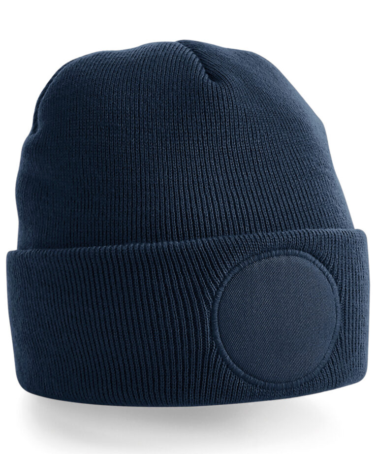 Muts met ronde patch