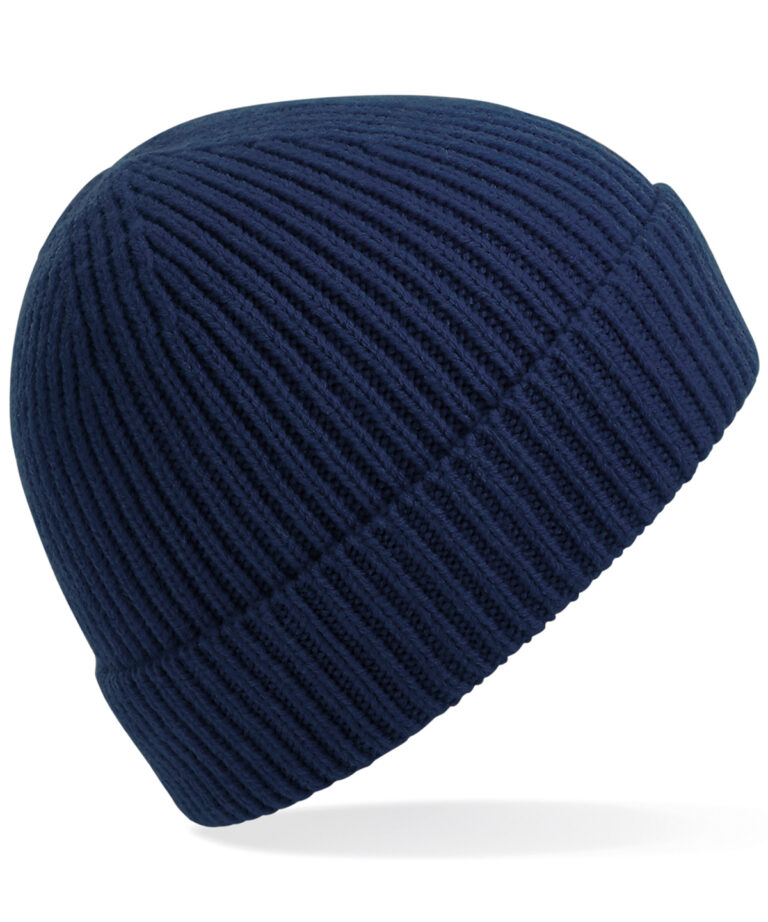 Engineered knit geribde muts