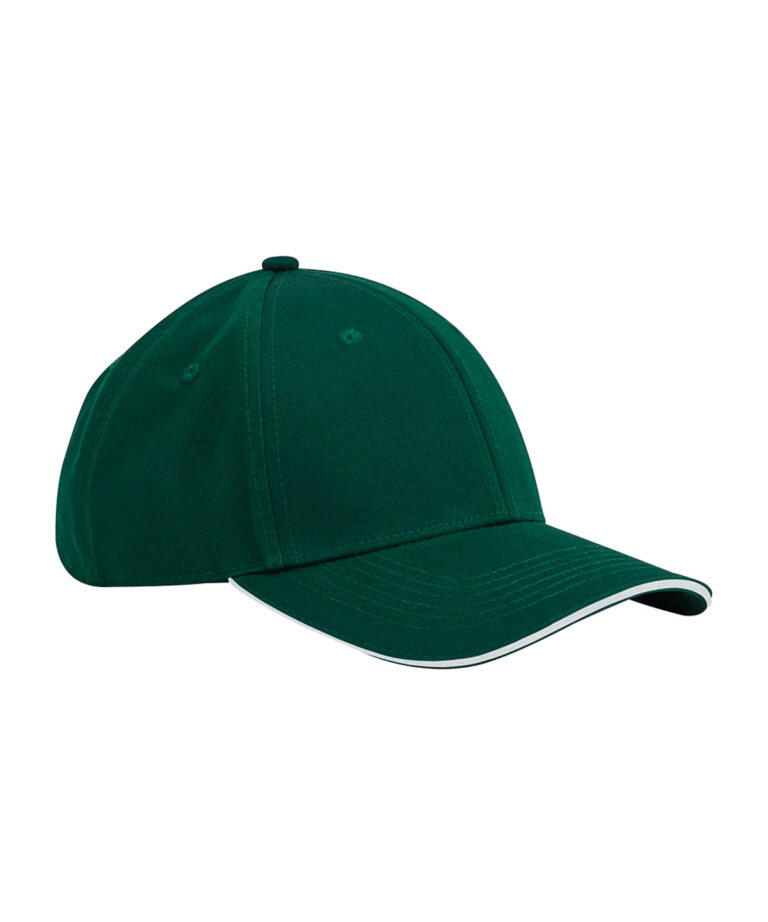 EarthAware® Classic 6-panel pet van biologisch katoen met sandwichklep