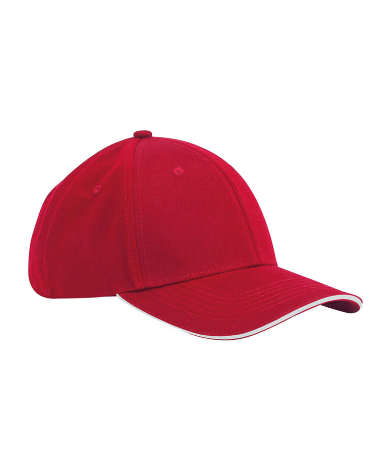 EarthAware® Classic 6-panel pet van biologisch katoen met sandwichklep