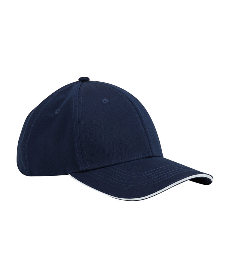 EarthAware® Classic 6-panel pet van biologisch katoen met sandwichklep
