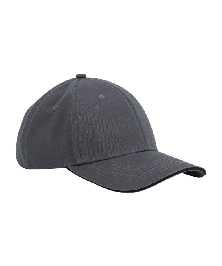 EarthAware® Classic 6-panel pet van biologisch katoen met sandwichklep
