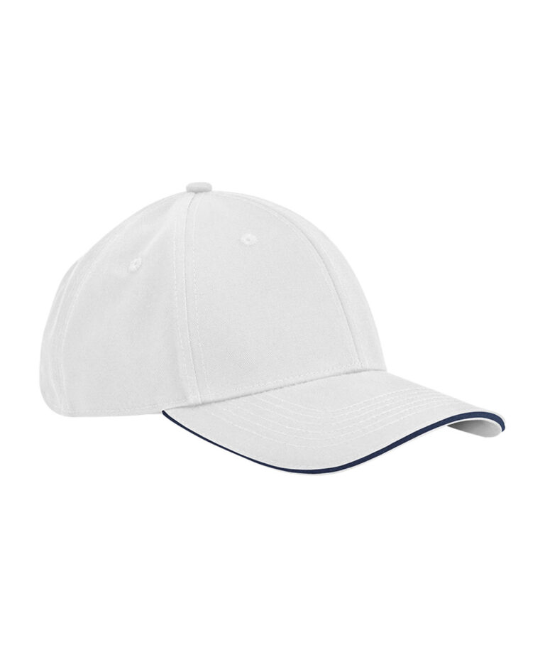 EarthAware® Classic 6-panel pet van biologisch katoen met sandwichklep