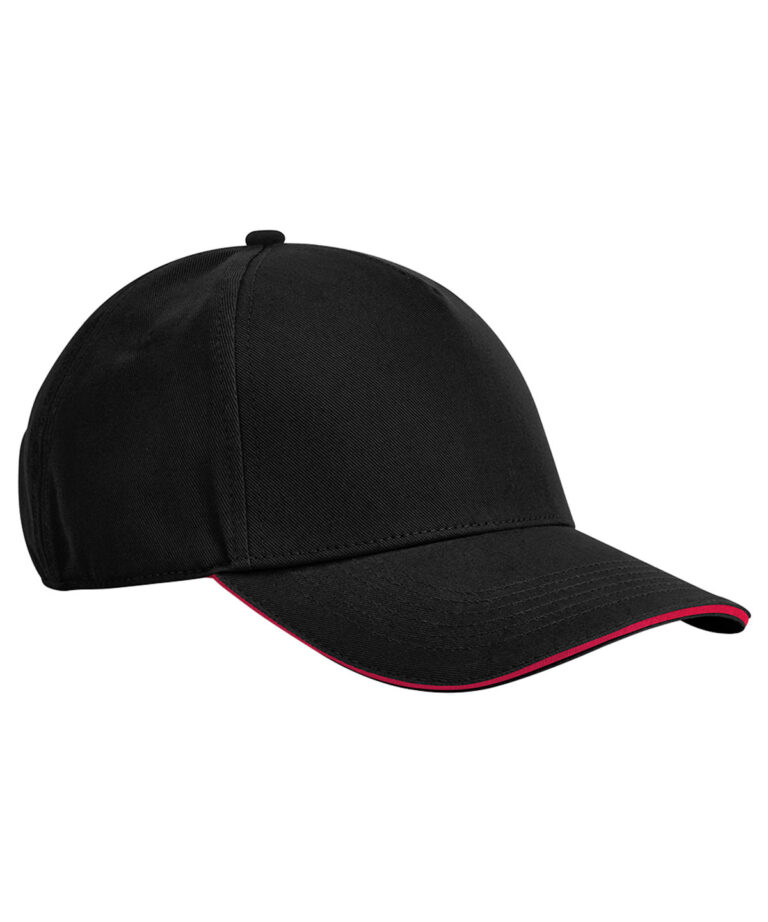 EarthAware® Classic 5-panel pet van biologisch katoen met sandwichklep