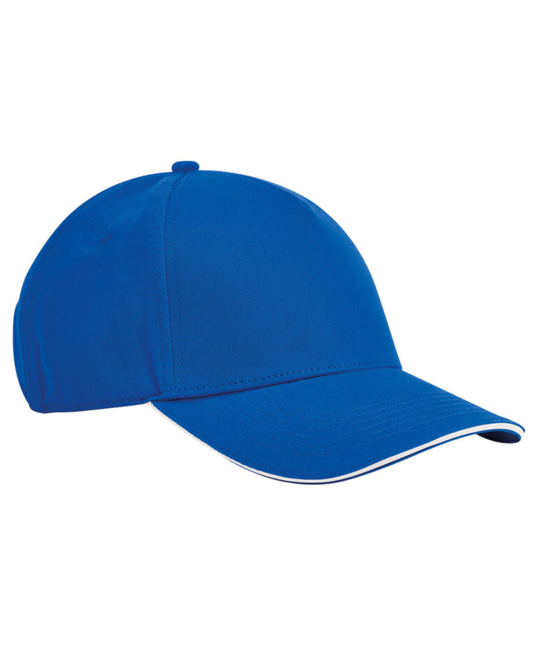 EarthAware® Classic 5-panel pet van biologisch katoen met sandwichklep