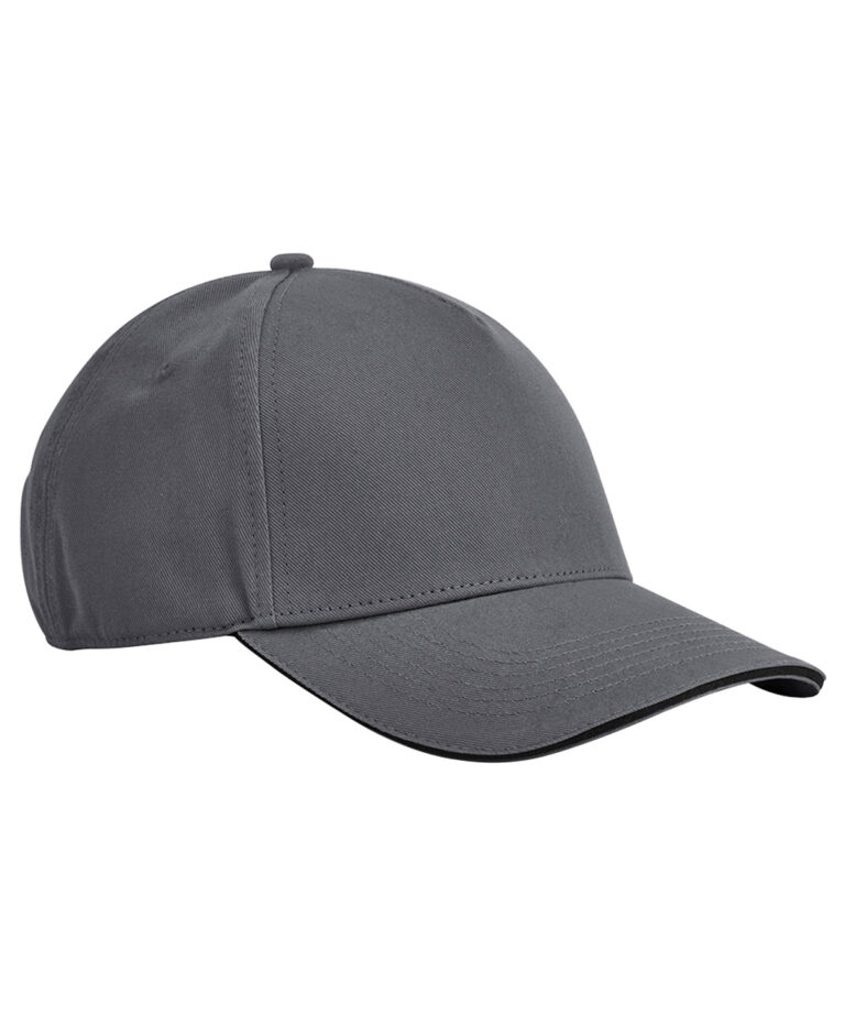 EarthAware® Classic 5-panel pet van biologisch katoen met sandwichklep