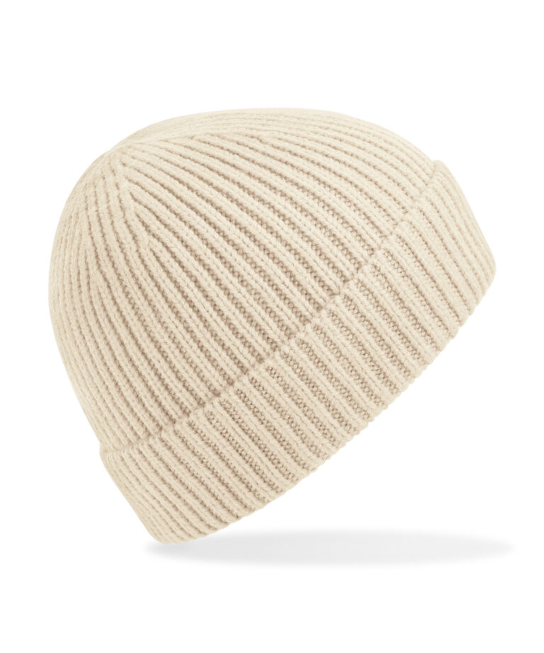 Engineered knit geribde muts