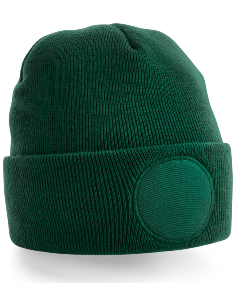 Muts met ronde patch