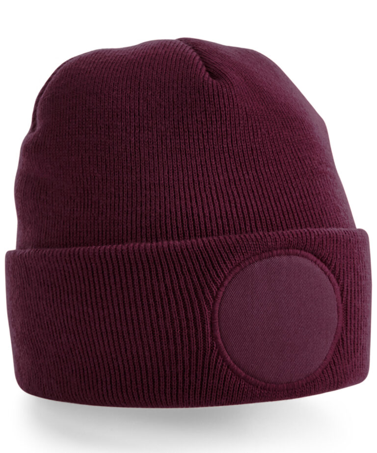 Muts met ronde patch