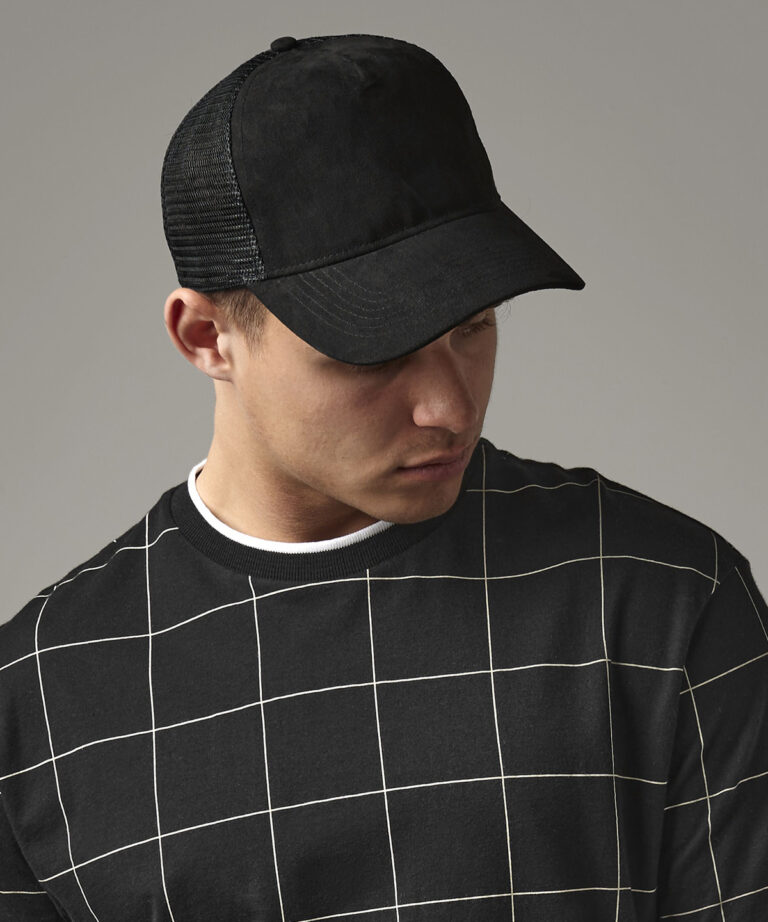 Suède snapback truckerpet