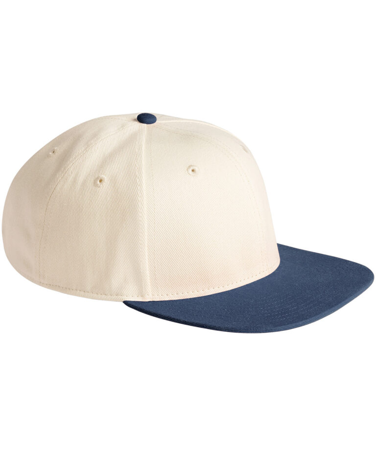 6-panel pet met contrasterende platte klep