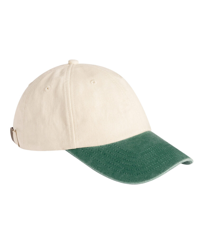 Low-profile vintage pet met contrasterende klep