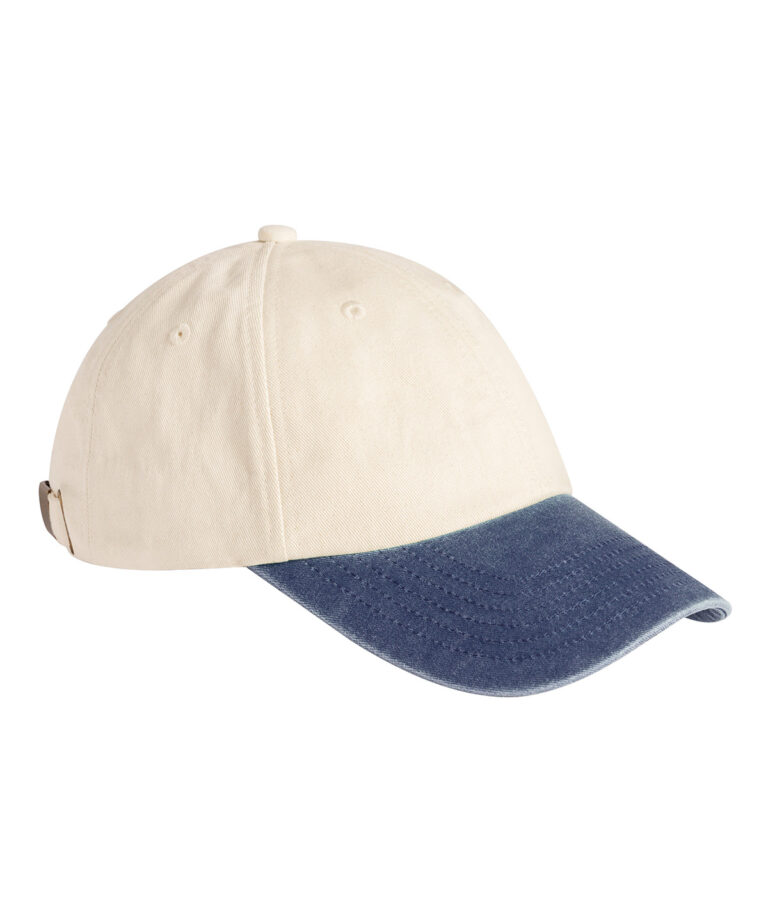 Low-profile vintage pet met contrasterende klep