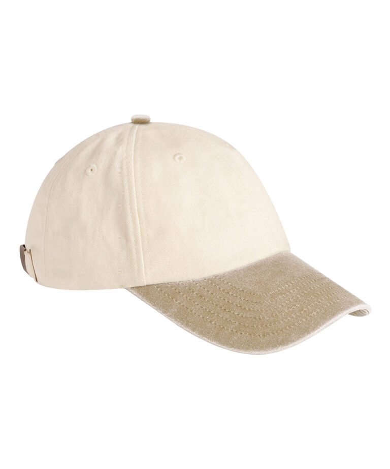 Low-profile vintage pet met contrasterende klep