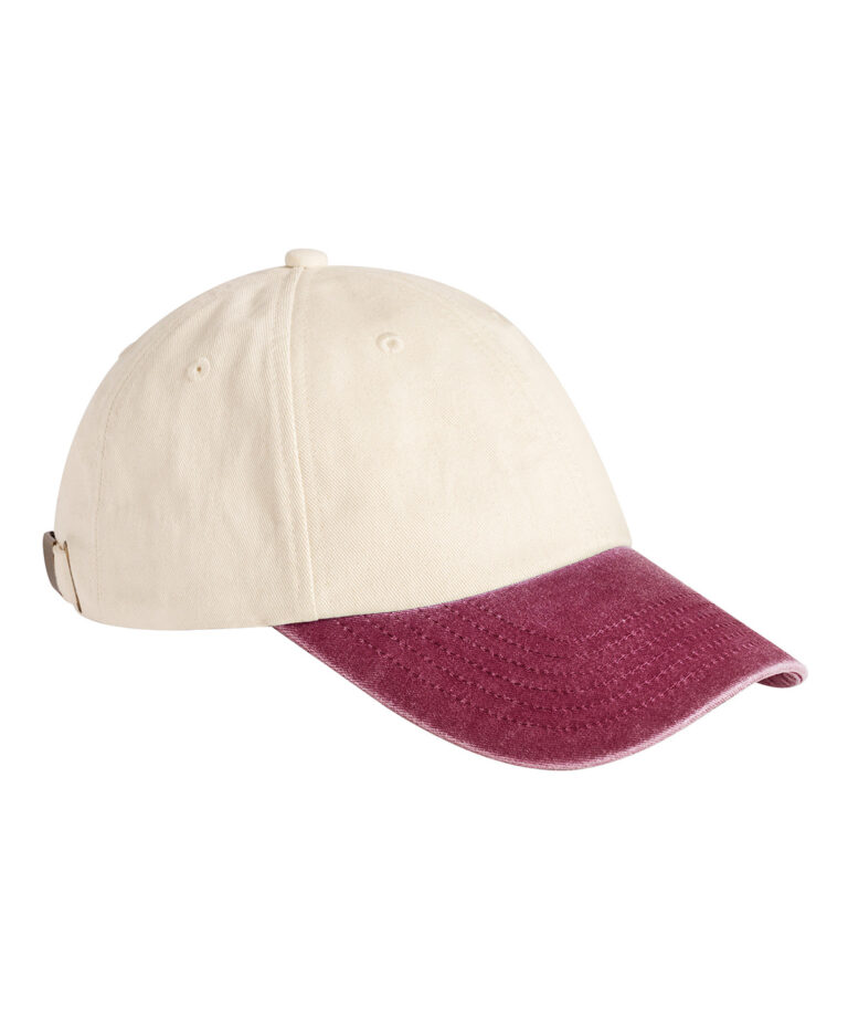 Low-profile vintage pet met contrasterende klep