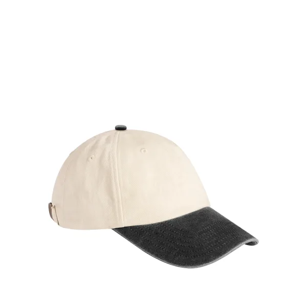 Low-profile vintage pet met contrasterende klep